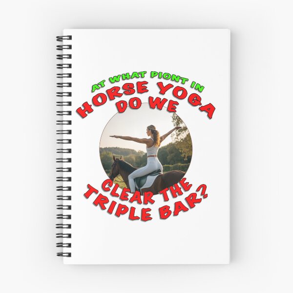 Item preview, Horse Yoga – Funny Equestrian Design | Clear the Triple Bar designed and sold by Michael van der Hoorn.