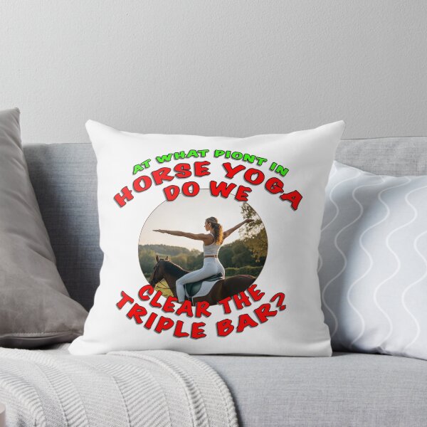 Item preview, Horse Yoga – Funny Equestrian Design | Clear the Triple Bar designed and sold by Michael van der Hoorn.