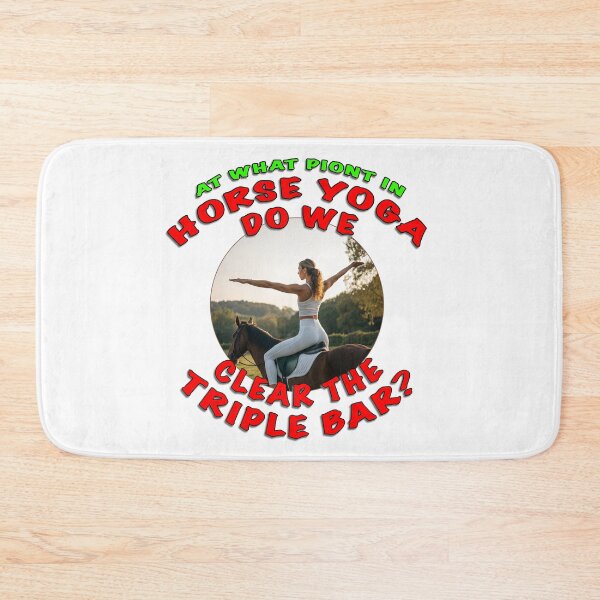 Item preview, Horse Yoga – Funny Equestrian Design | Clear the Triple Bar designed and sold by Michael van der Hoorn.