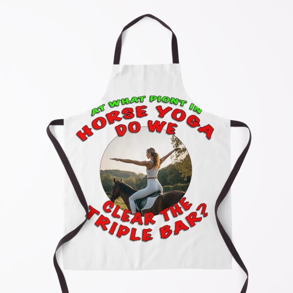 Item preview, Horse Yoga – Funny Equestrian Design | Clear the Triple Bar designed and sold by Michael van der Hoorn.