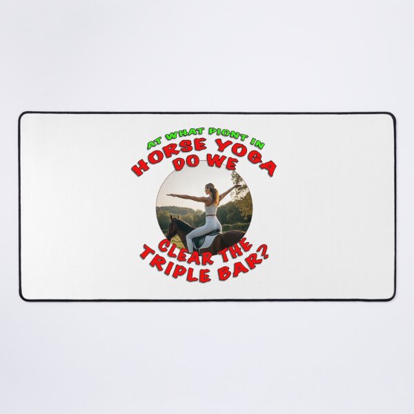 Item preview, Horse Yoga – Funny Equestrian Design | Clear the Triple Bar designed and sold by Michael van der Hoorn.