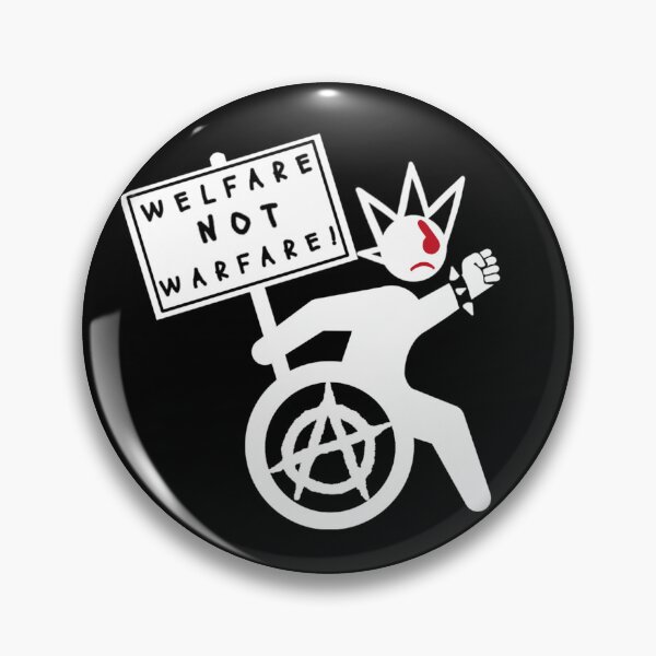 Item preview, Copy of WELFARE NOT WARFARE!! - DARK colours designed and sold by GrannyPomshka.
