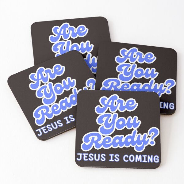 Item preview, Are You Ready? Jesus is Coming – Christian Faith Design white designed and sold by PolynesianGrace.