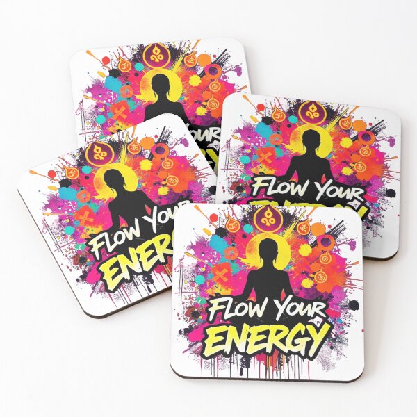 Item preview, Flow Your Energy – Graffiti Style Yoga Art with Vibrant Colors designed and sold by ARTReMi.