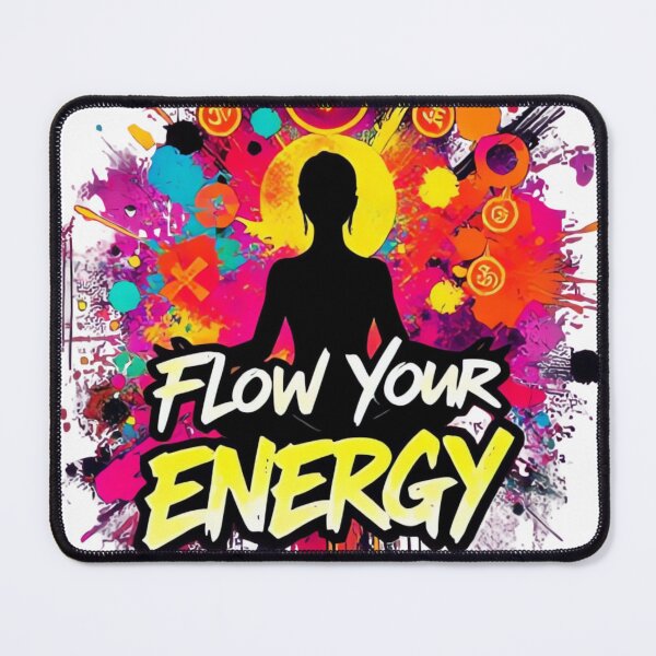 Item preview, Flow Your Energy – Graffiti Style Yoga Art with Vibrant Colors designed and sold by ARTReMi.