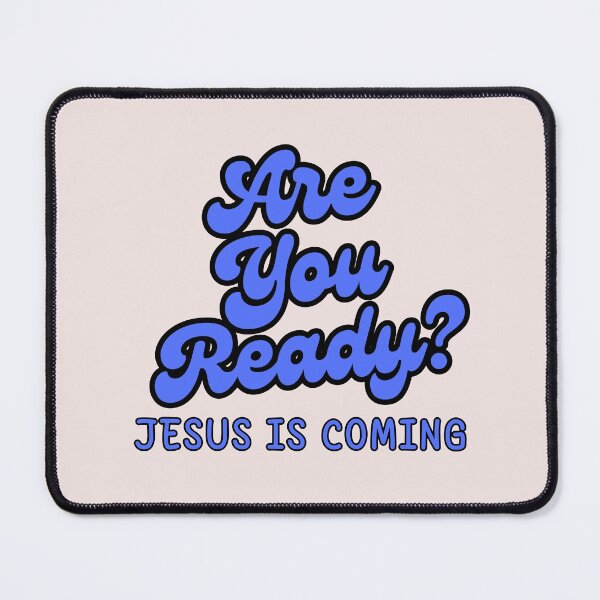 Item preview, Are You Ready? Jesus is Coming – Christian Faith Design black designed and sold by PolynesianGrace.