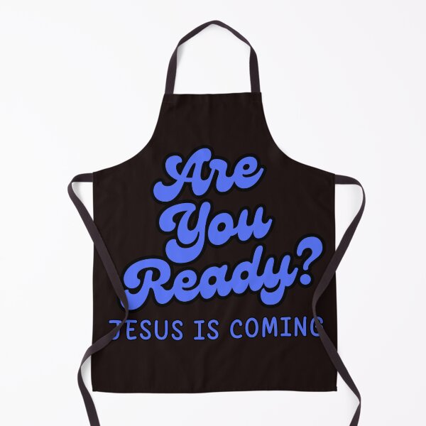Item preview, Are You Ready? Jesus is Coming – Christian Faith Design black designed and sold by PolynesianGrace.