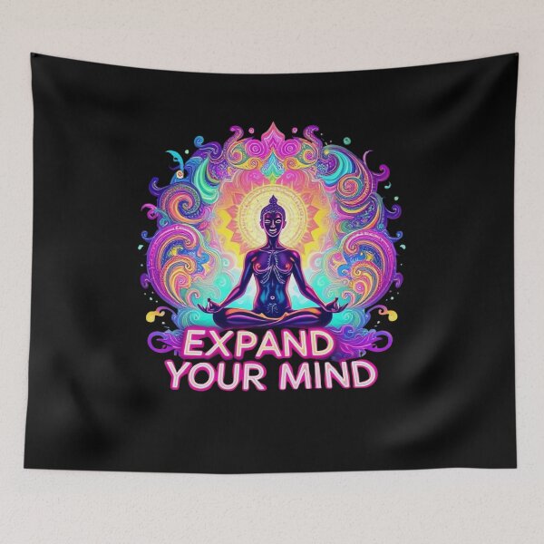 Item preview, Expand Your Mind – Psychedelic Yoga and Meditation Art designed and sold by ARTReMi.