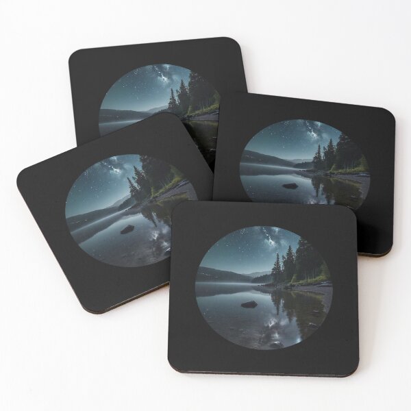Item preview, Full Moon Over a Forest Lake designed and sold by KajalGulgulia.