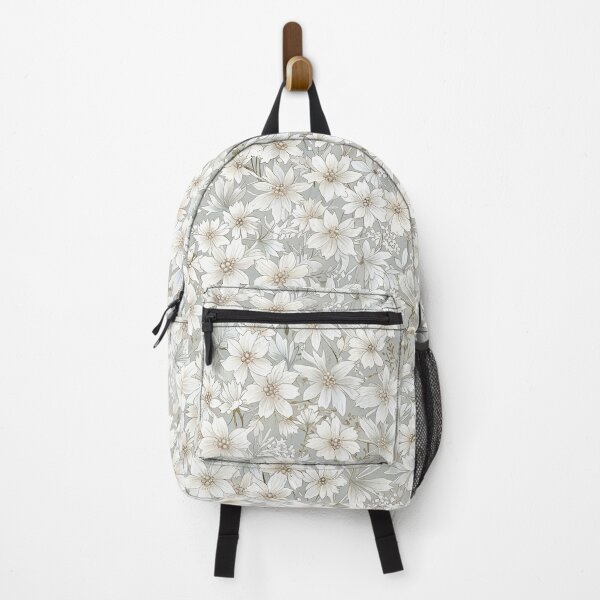 Item preview, White Flowers and Soft Beige Tone designed and sold by CoolPixels.