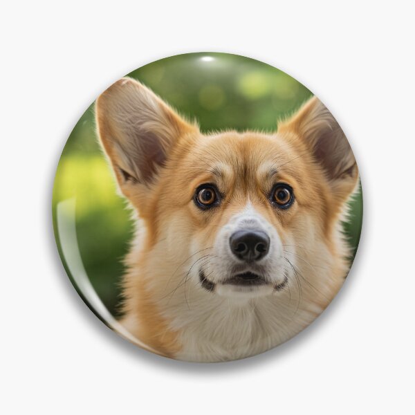 Item preview, Corgi on the lookout on the landing of the house designed and sold by Memetitation.