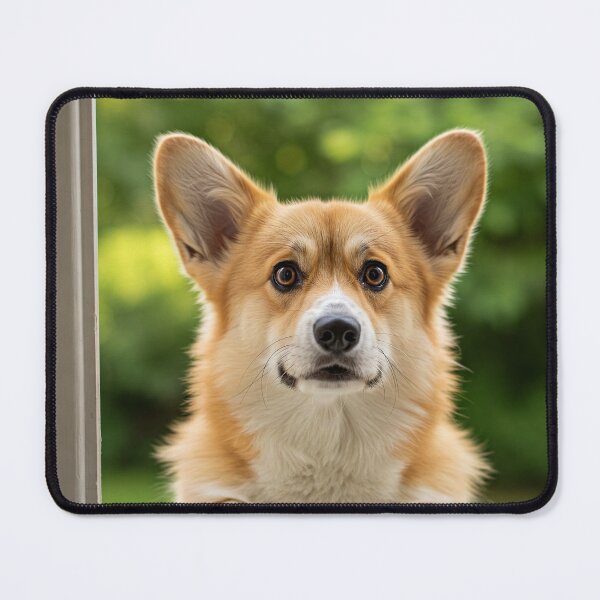 Item preview, Corgi on the lookout on the landing of the house designed and sold by Memetitation.