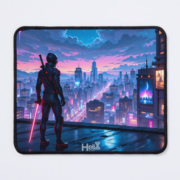 Item preview, Cyberpunk Midnight Guardian designed and sold by HELIX NŌVA.