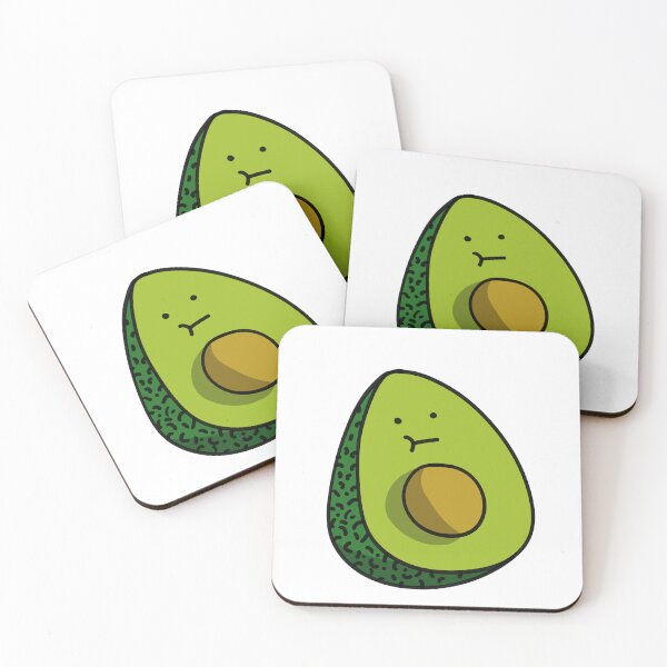 Item preview, Eddy - Grumpy Cute Avocado (no text) designed and sold by …and other places.