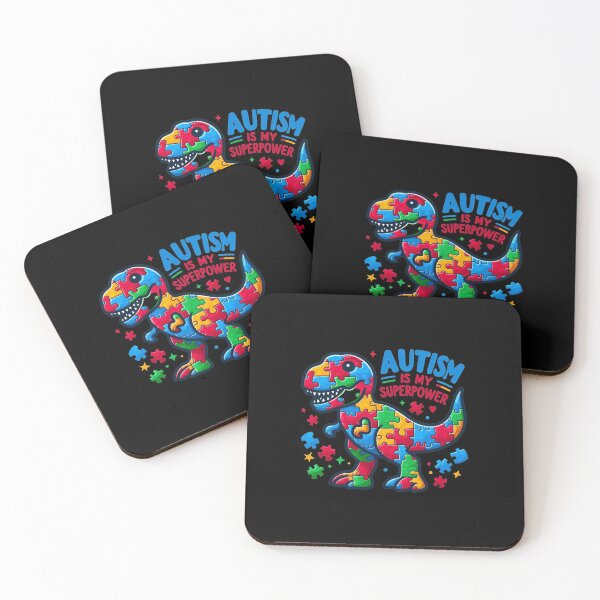 Item preview, Superpower Dino: Autism Strength Tee designed and sold by DarylWelsh2024.
