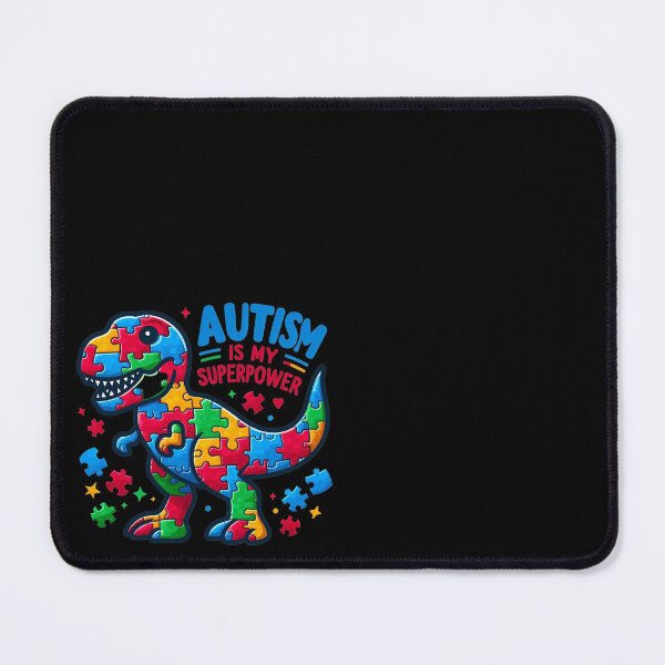 Item preview, Superpower Dino: Autism Strength Tee designed and sold by DarylWelsh2024.