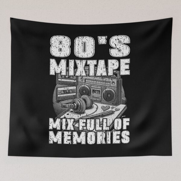 Item preview, 80'S MIXTAPE MIX FULL OF MEMORIES retro vintage music  designed and sold by Jt41.