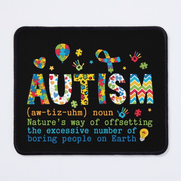 Item preview, Unboring Autism: Nature's Offset Tee designed and sold by DarylWelsh2024.
