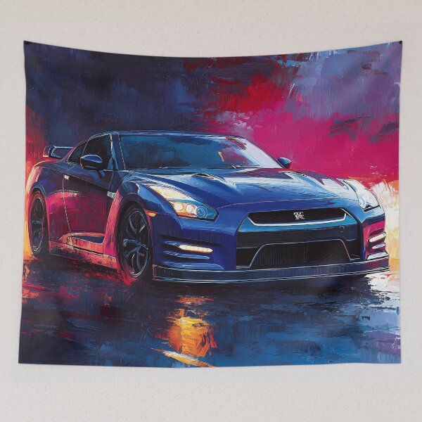 Item preview, Blue Thunder – Nissan GT-R V-Spec R35 Pop Art X designed and sold by AutoPopStudio.