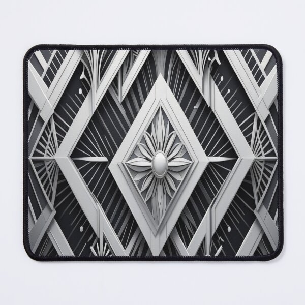 Item preview, Elegance in Monochrome: A Symmetrical Art Deco Masterpiece designed and sold by Artisfunforme.