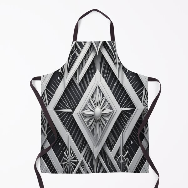 Item preview, Elegance in Monochrome: A Symmetrical Art Deco Masterpiece designed and sold by Artisfunforme.