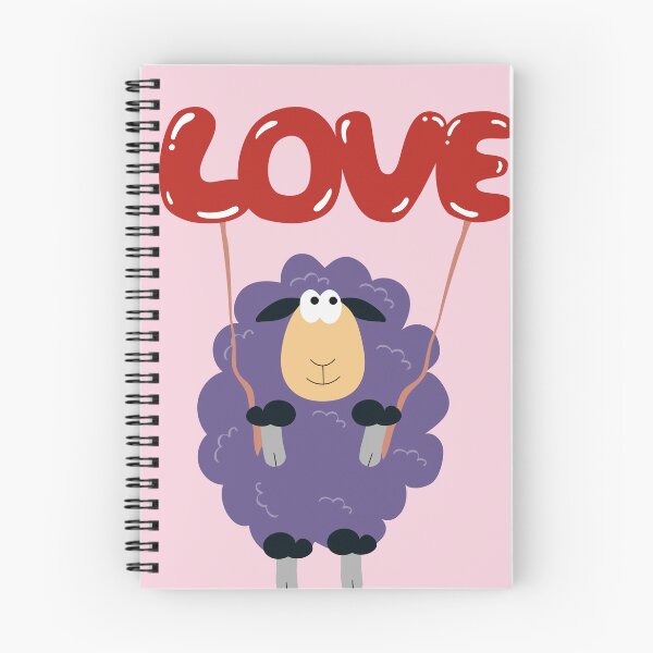 Item preview, Flat Design Illustration with Sheep Holding Love Balloons designed and sold by AlginaPugachova.