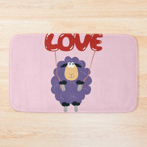 Item preview, Flat Design Illustration with Sheep Holding Love Balloons designed and sold by AlginaPugachova.