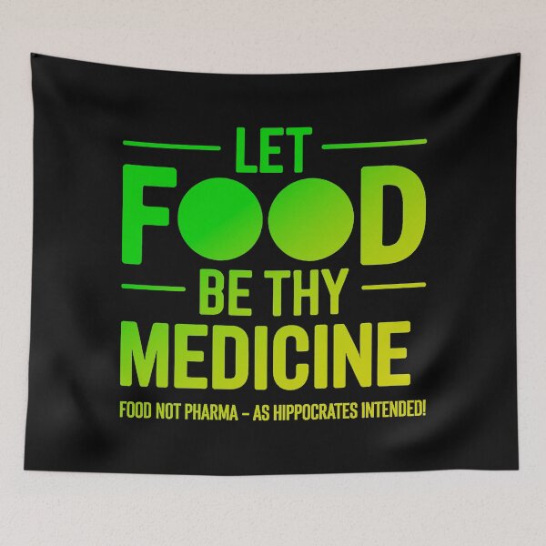 Item preview, Food Not Pharma Let Food Be Thy Medicine designed and sold by Amanda's Factory.