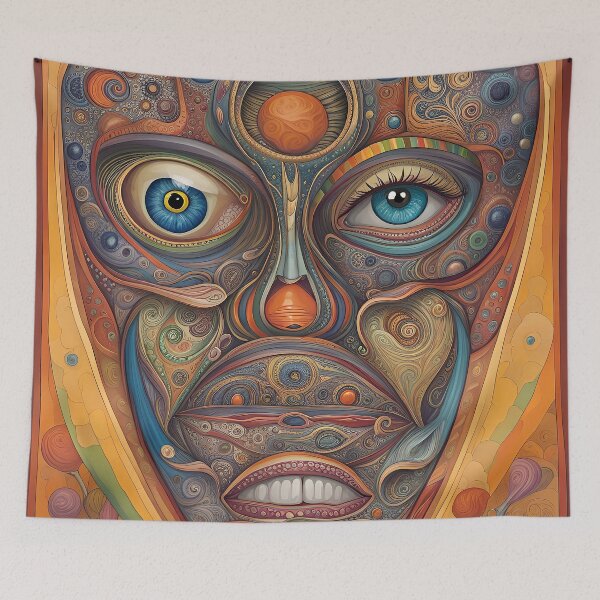 Item preview,  Face with one eyelid designed and sold by mylittlewindow.