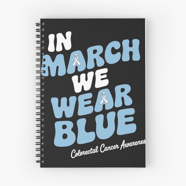 Item preview, In March We Wear Blue Colorectal Cancer Awareness Groovy  designed and sold by MarthaMarquez1.