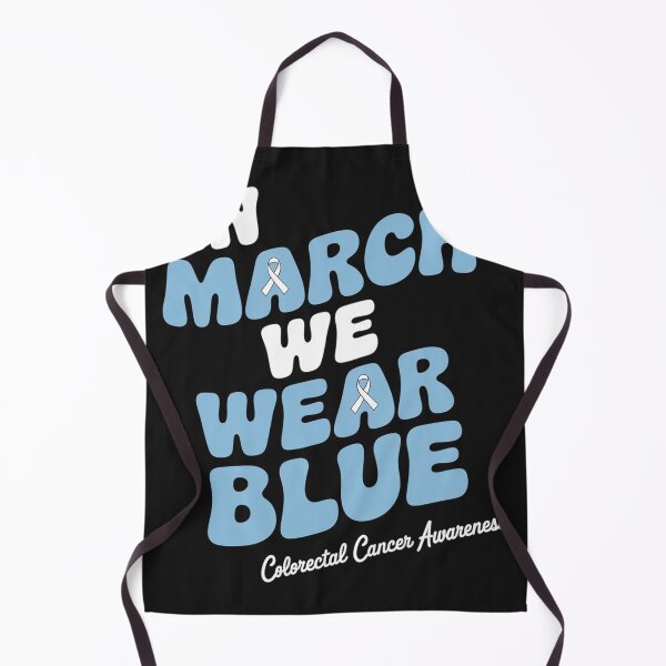 Item preview, In March We Wear Blue Colorectal Cancer Awareness Groovy designed and sold by MarthaMarquez1.