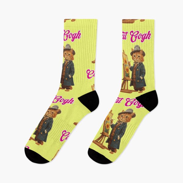 Item preview, funny cat Van Gogh sunflowers, meme designed and sold by Mauswohn.