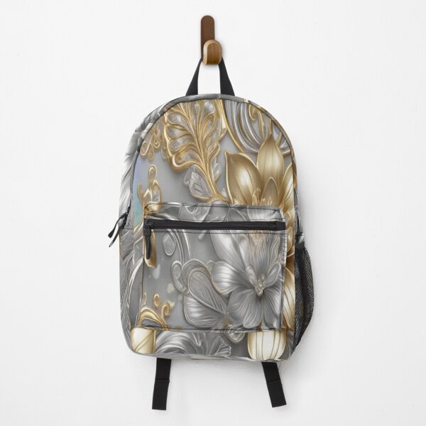 Item preview, Gilded Blossoms: A Translucent Dance of Florals and Metallic Splendor designed and sold by Artisfunforme.