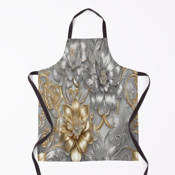 Item preview, Gilded Blossoms: A Translucent Dance of Florals and Metallic Splendor designed and sold by Artisfunforme.