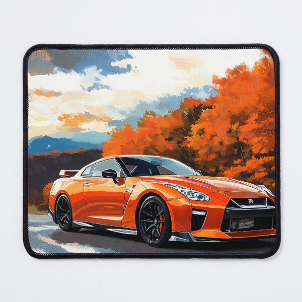 Item preview, Inferno Drive – Orange Nissan GT-R V-Spec R35 Pop Art II designed and sold by AutoPopStudio.