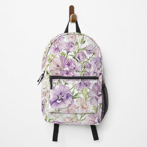 Item preview, Purple, pink, white flowers pattern designed and sold by CoolPixels.