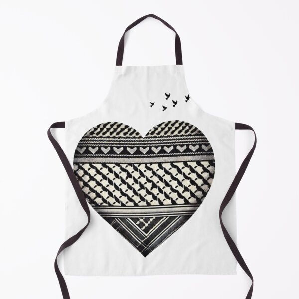 Item preview, Palestine Kufiyah heart  designed and sold by Fint-Arts.