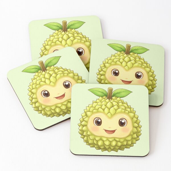 Item preview, Adorable Durian Character - Cute Tropical Fruit Illustration designed and sold by Tarn.