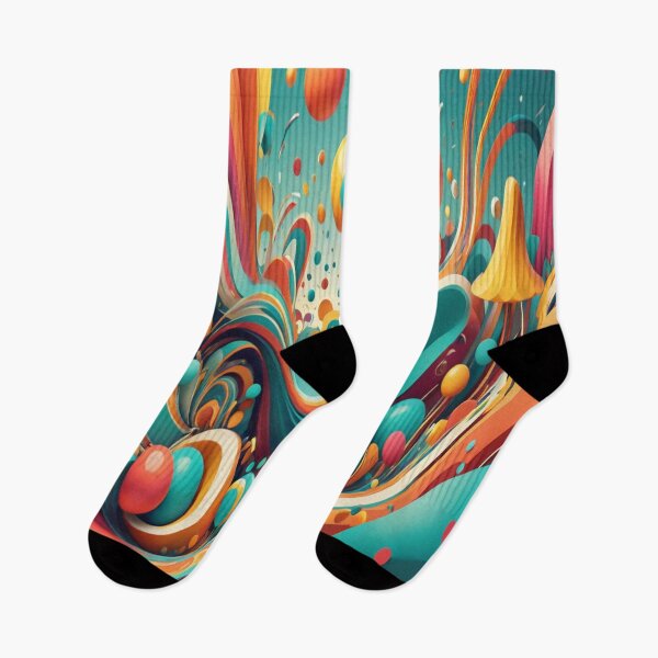 Item preview, Whimsical Motion: A Vibrant 3D Playground of Patterns and Colour designed and sold by Artisfunforme.