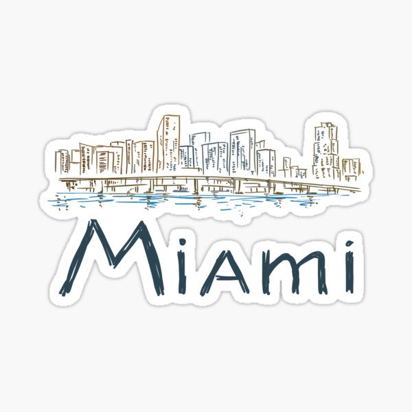 Aperçu de l'œuvre Souvenir de Miami, Floride, États-Unis, cadeau pour touristes créée et vendue par MichaeIRellov.