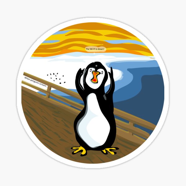 Aperçu de l'œuvre Quand les pingouins crient créée et vendue par elledeegee.