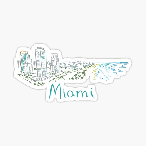 Aperçu de l'œuvre Souvenir de Miami, Floride, États-Unis, cadeau pour touristes créée et vendue par MichaeIRellov.