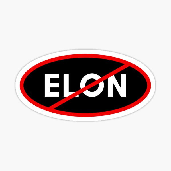 Aperçu de l'œuvre Anti Elon, PAS d'Elon créée et vendue par Annietong.