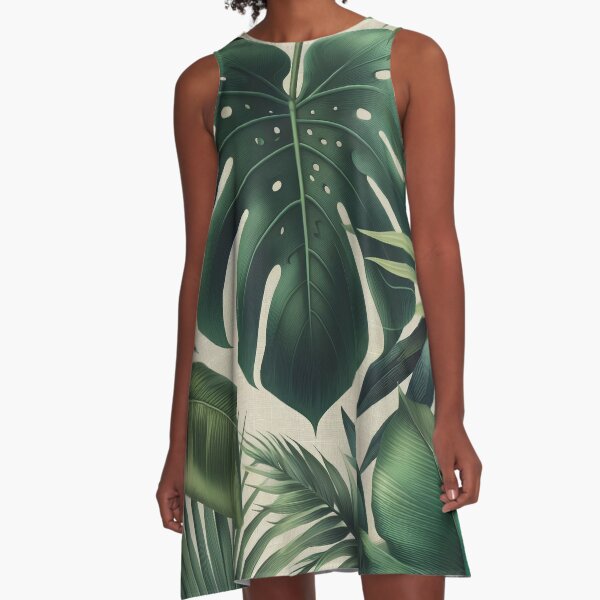 Aperçu de l'œuvre Feuilles tropicales et imprimés de jungle créée et vendue par AnnaArtbyAMNA.