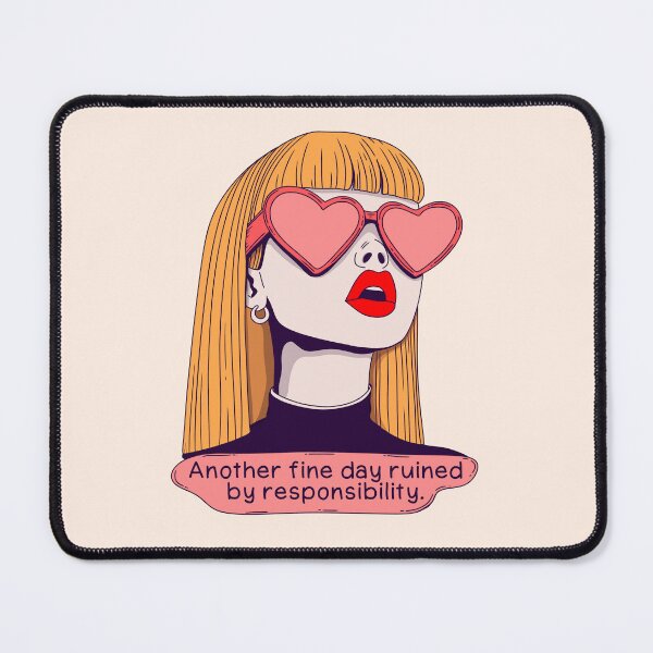 Item preview, Another Fine Day Ruined by Responsibilities – Funny Retro Pop Art designed and sold by Jess.a.creates.