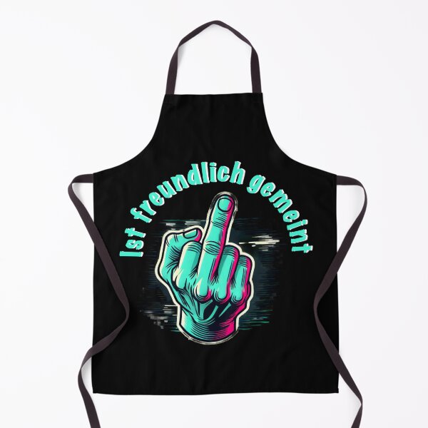 Item preview, Middle finger with the inscription "Meant in a friendly way" designed and sold by DickfischWear.