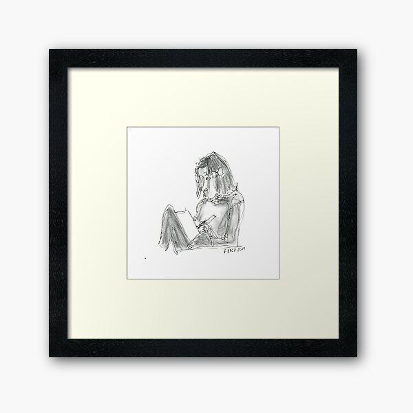 Item preview, Little girl drawing designed and sold by FredericBach.