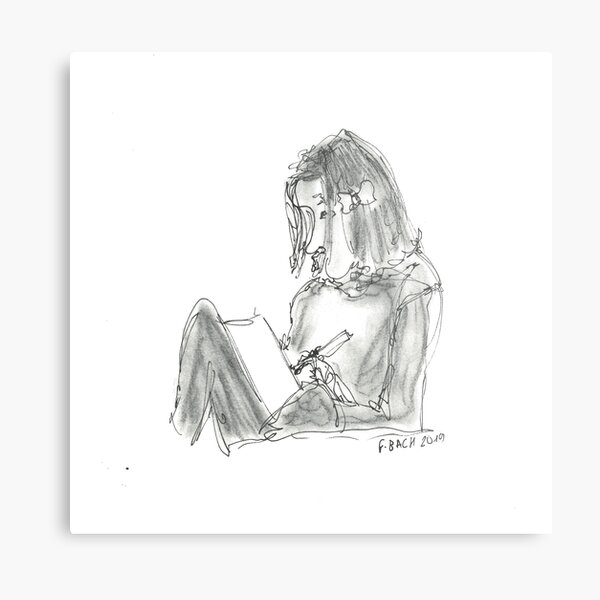 Item preview, Little girl drawing designed and sold by FredericBach.