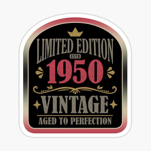 Aperçu de l'œuvre 75e anniversaire 75 ans Édition limitée depuis 1950 Pour lui créée et vendue par eclecTEEq.