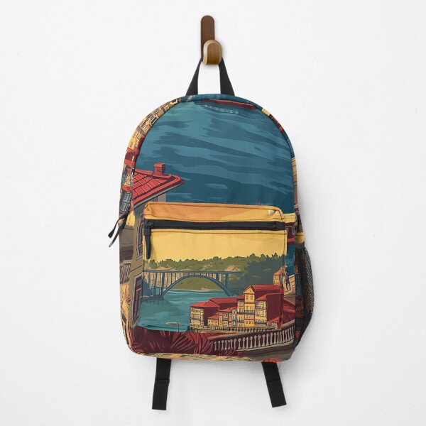 Item preview, Porto Portugal Travel Poster - Vintage Cityscape & Riverside Art Print designed and sold by StrasserArt.